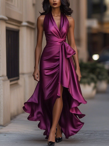 Eleanor | Satynowa Wieczorowa Sukienka Maxi