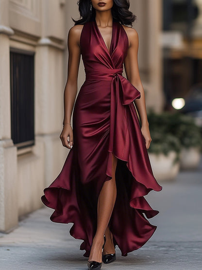 Eleanor | Satynowa Wieczorowa Sukienka Maxi
