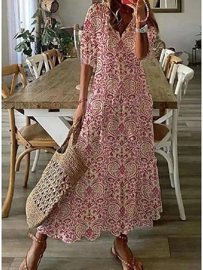 Alessia Letnia Sukienka Maxi Boho Długa Sukienka Damska - Pootivo