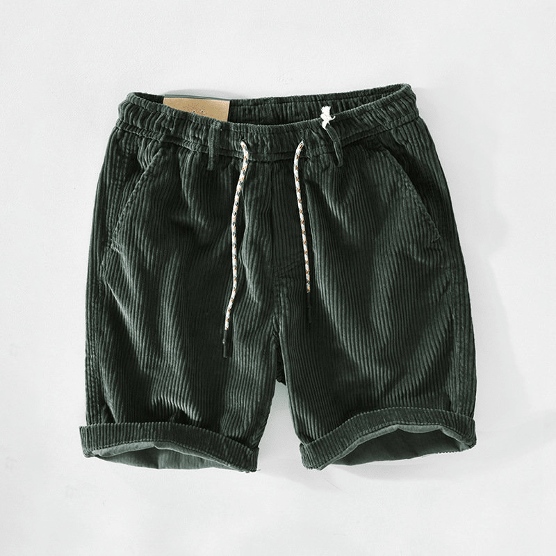 Caleb | Sztruksowe Szorty na Sznurek - Pootivo