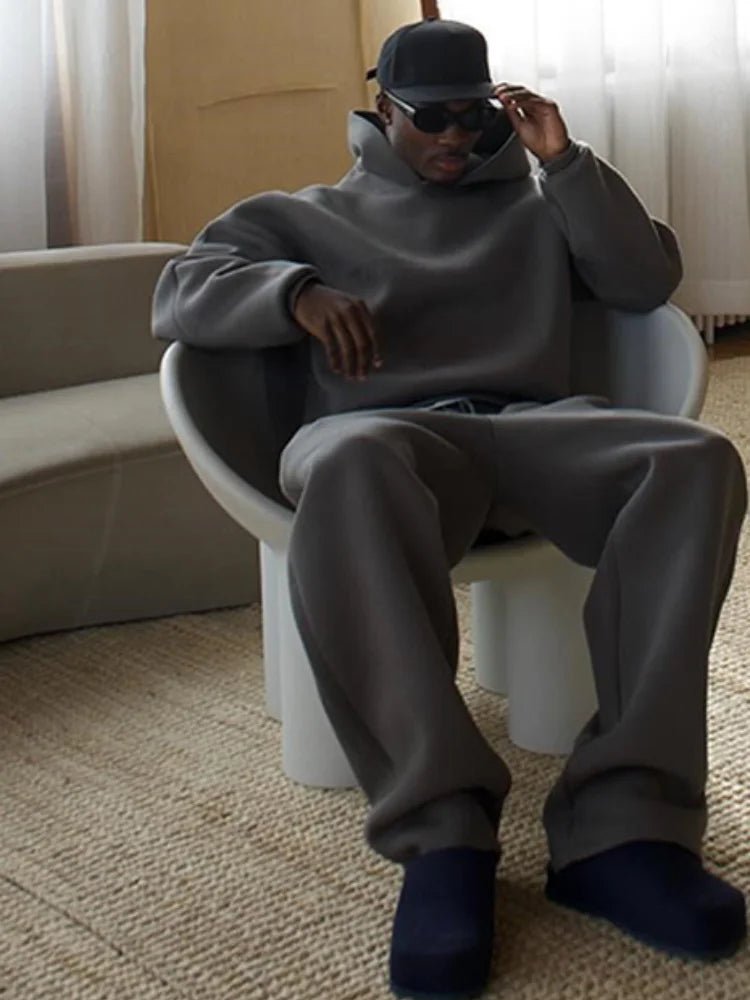 Damian Dres Męski Oversize Komplet Z Kapturem - Pootivo