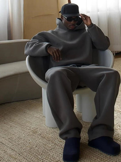 Damian Dres Męski Oversize Komplet Z Kapturem - Pootivo