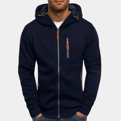 Dawson | Sportowa Rozpinana Bluza z Kapturem - Pootivo
