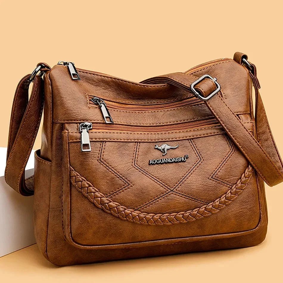 Emory | Pojemna Wielokomorowa Torebka Crossbody - Pootivo