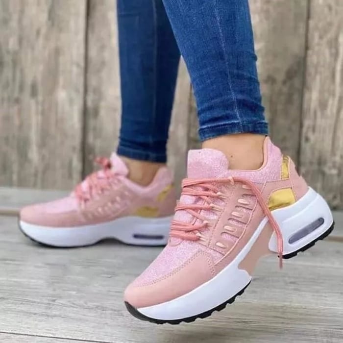 Fiora Sneakersy Damskie Buty Sportowe na Grubej Podeszwie – Adidasy - Pootivo
