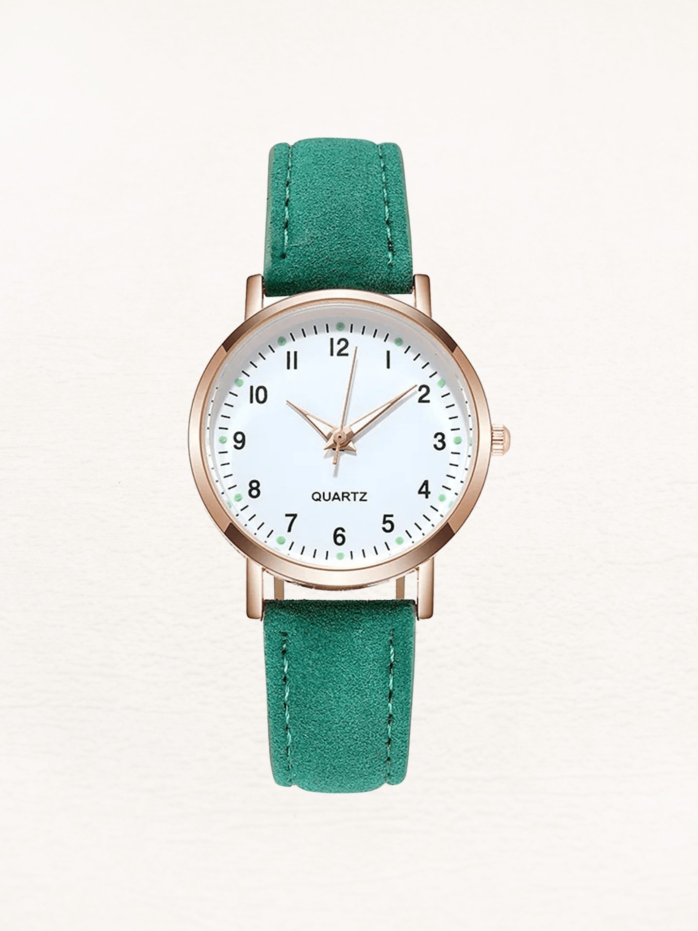 Hadley | Delikatny Różowozłoty Zegarek Damski na Pasku - Pootivo