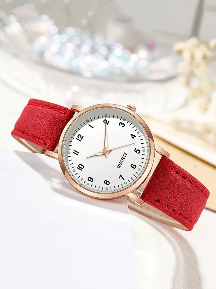 Harlow | Różowozłoty Skórzany Zegarek Damski - Pootivo