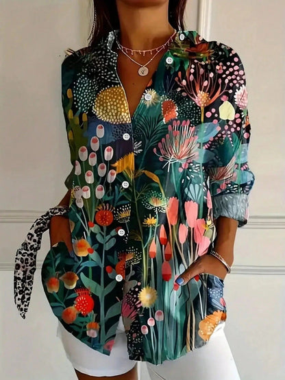 Josie | Kolorowa Luźna Koszula Oversize - Pootivo