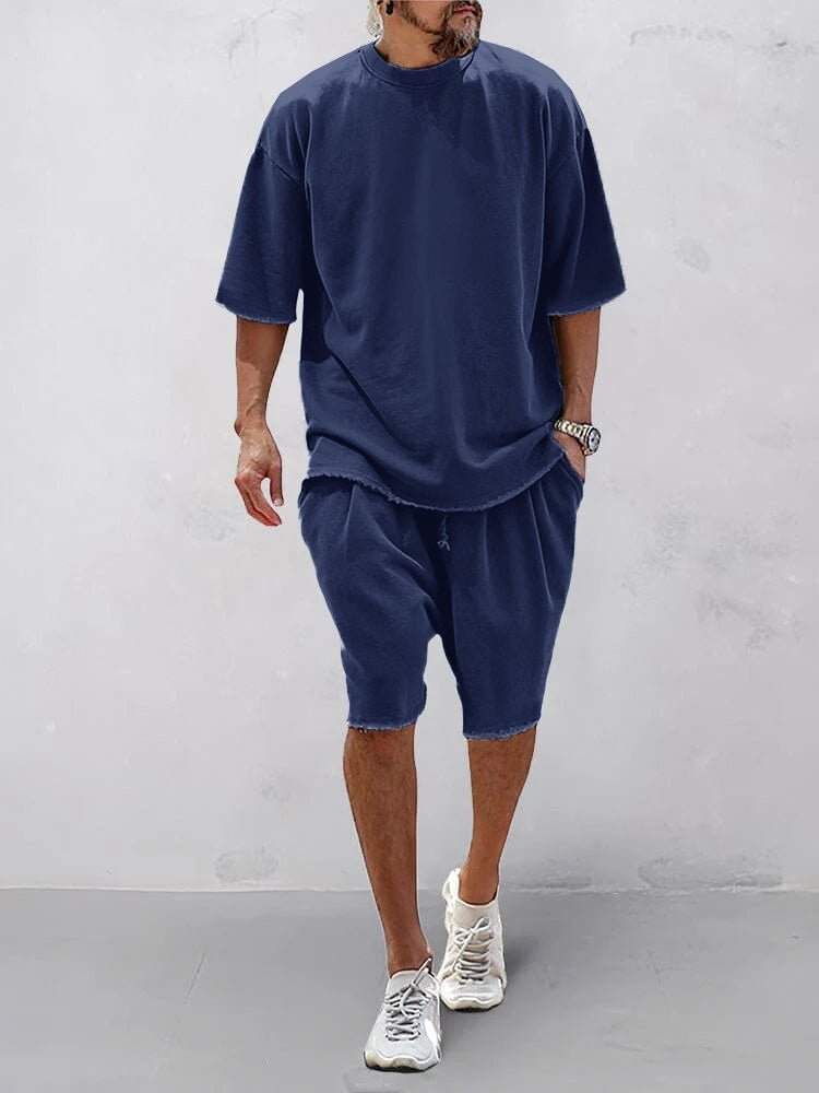 Logan | Luźny Letni Komplet Męski - Pootivo