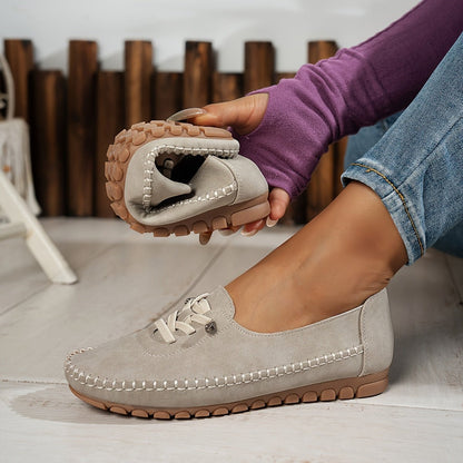 Lysera | Zamszowe Wsuwane Mokasyny Casual - Pootivo
