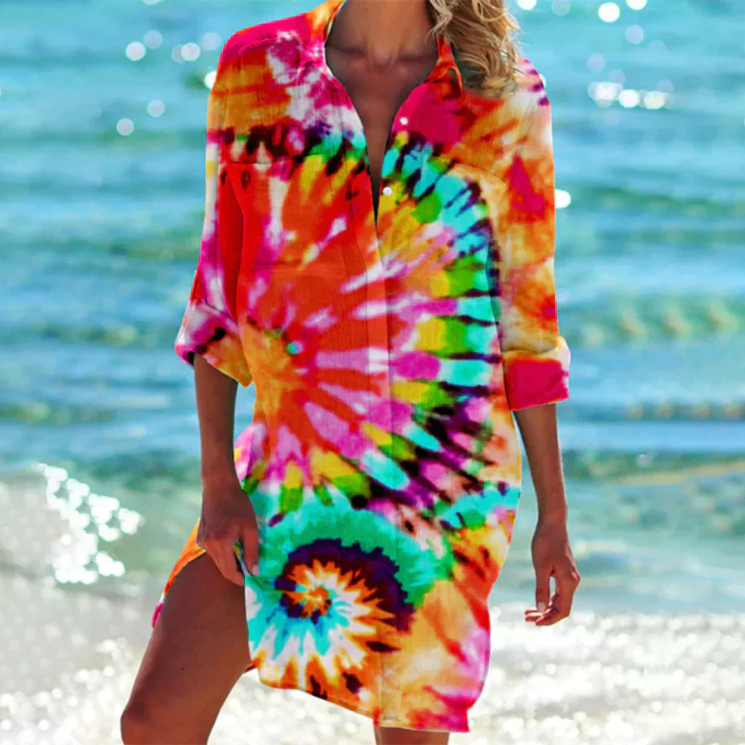 Madison | Kolorowa Zwiewna Sukienka Letnia - Pootivo