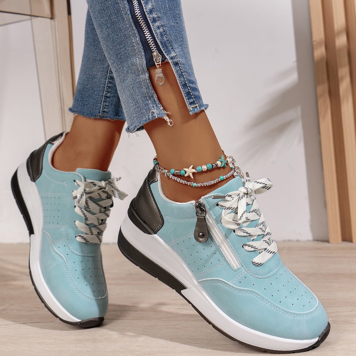 Madison | Perforowane Wygodne Sneakersy Na Co Dzień - Pootivo