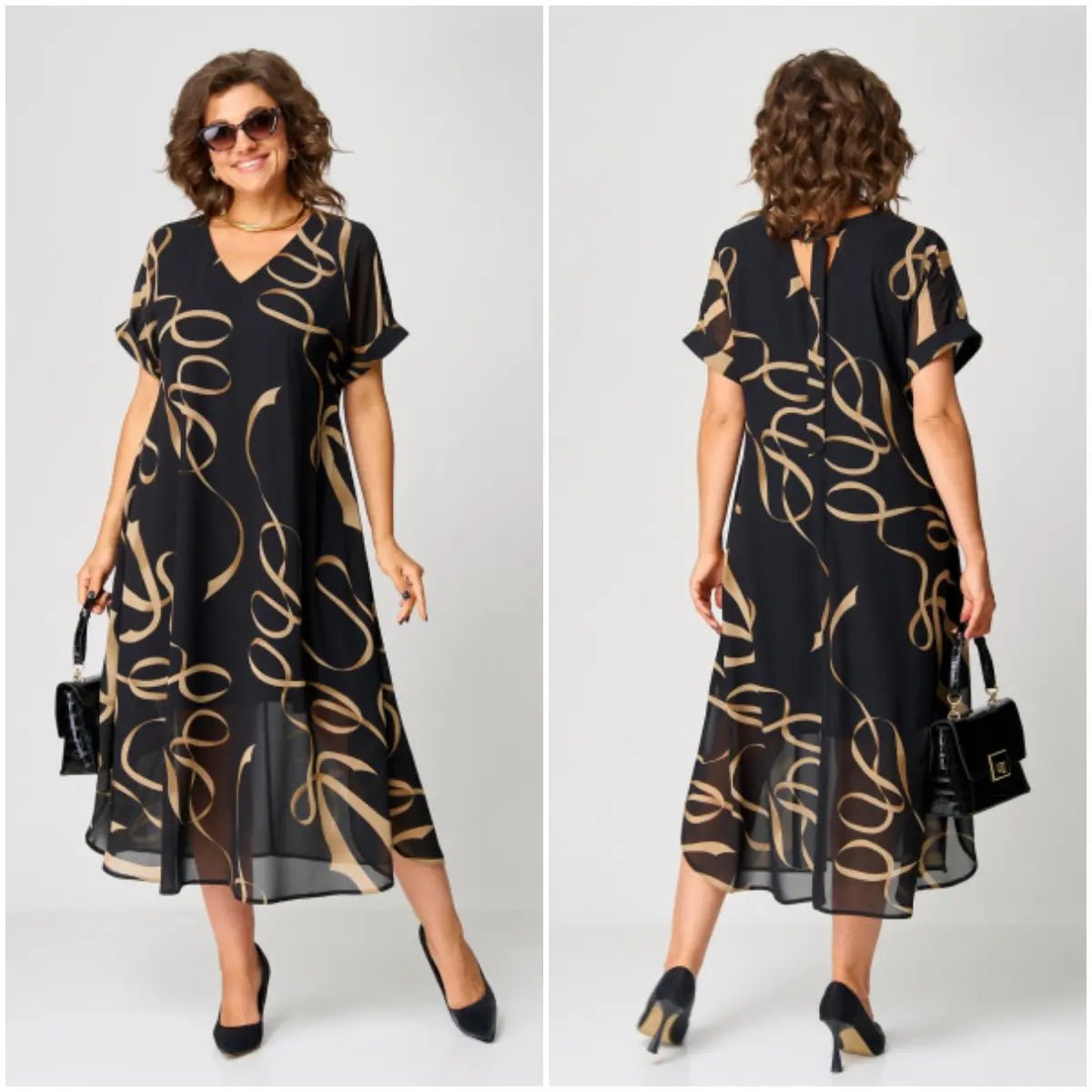 Madison | Zwiewna Wzorzysta Sukienka Letnia - Pootivo