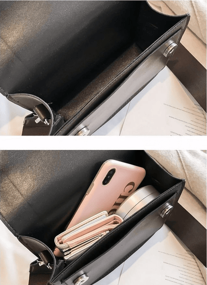 Margaux | Skórzana Torebka Crossbody z Szerokim Paskiem - Pootivo