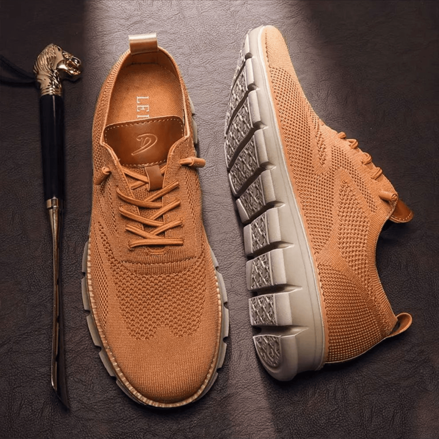 Nexaro – Sneakersy Męskie z Dzianiny | Lekkie Buty Sportowe Casual - Pootivo