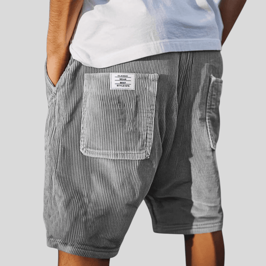 Noah | Sztruksowe Luźne Szorty Casual Męskie Letnie - Pootivo