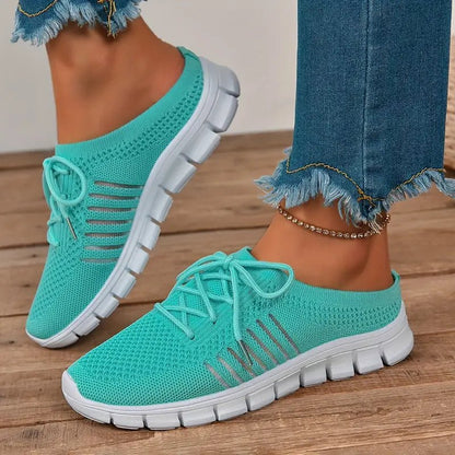 Nova | Oddychające Elastyczne Sneakersy Z Paskami Na Co Dzień - Pootivo