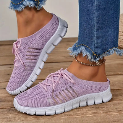 Nova | Oddychające Elastyczne Sneakersy Z Paskami Na Co Dzień - Pootivo