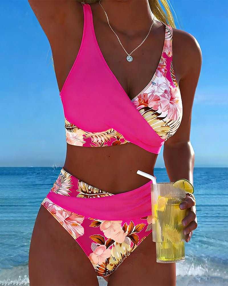 Piper | Kwieciste Kopertowe Bikini na Lato - Pootivo
