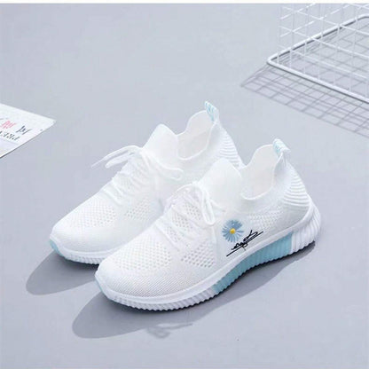 Rivèa Buty Sportowe Damskie Sneakersy z Haftem Lekkie Adidasy - Pootivo