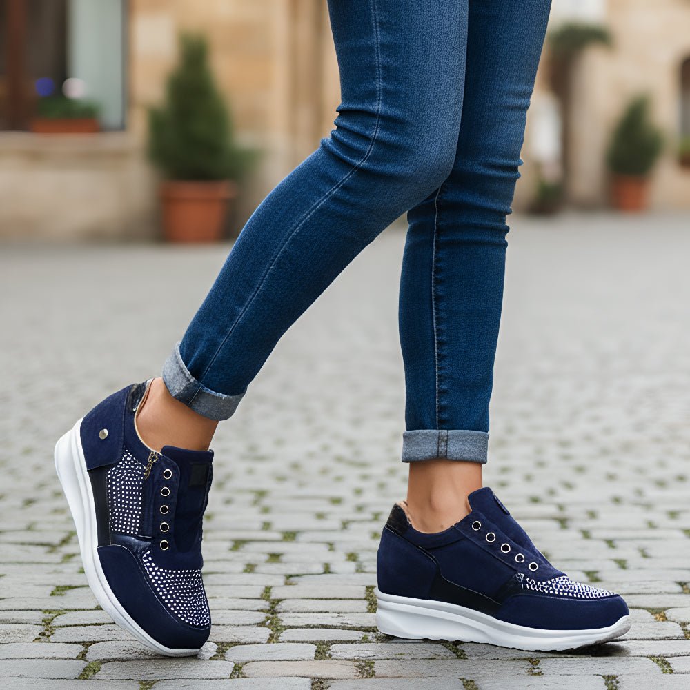 Ruby Sneakersy Damskie z Zamkiem – Lekkie Amortyzujące Wygodne - Pootivo