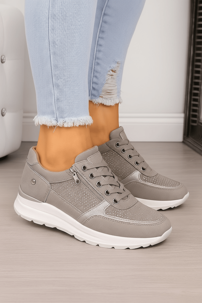 Ruby Sneakersy Damskie z Zamkiem – Lekkie Amortyzujące Wygodne - Pootivo