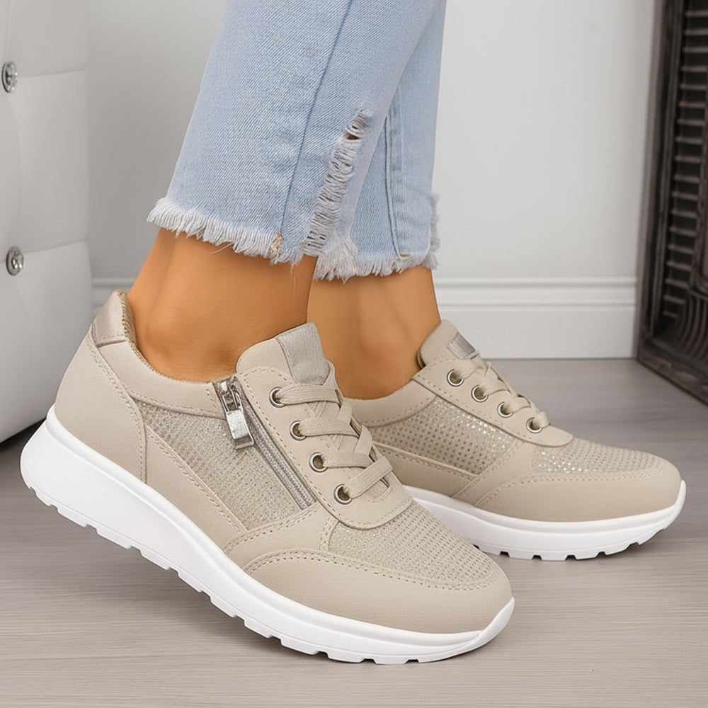 Ruby Sneakersy Damskie z Zamkiem – Lekkie Amortyzujące Wygodne - Pootivo