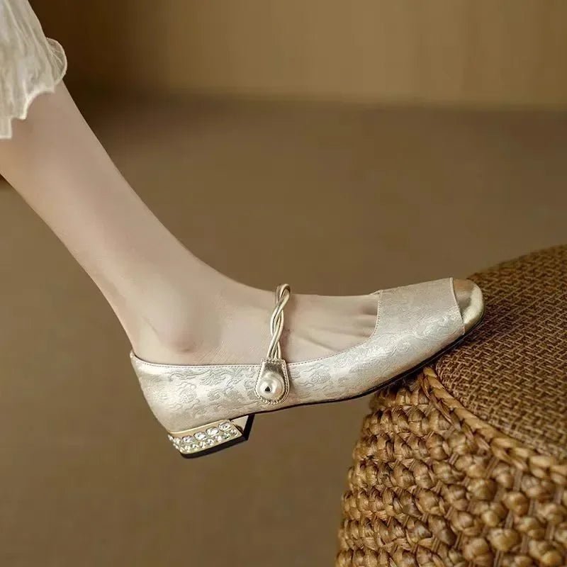 Scarlett | Retro Zielone Buty Mary Jane - Pootivo