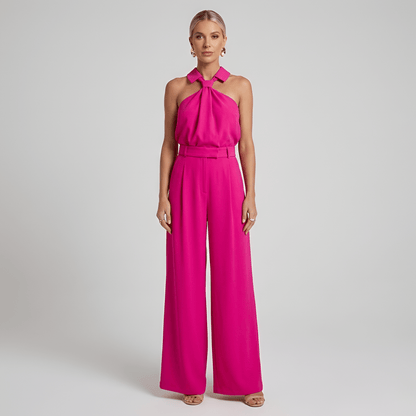 Sienna | Zwiewny Minimalistyczny Kombinezon Palazzo Letni - Pootivo
