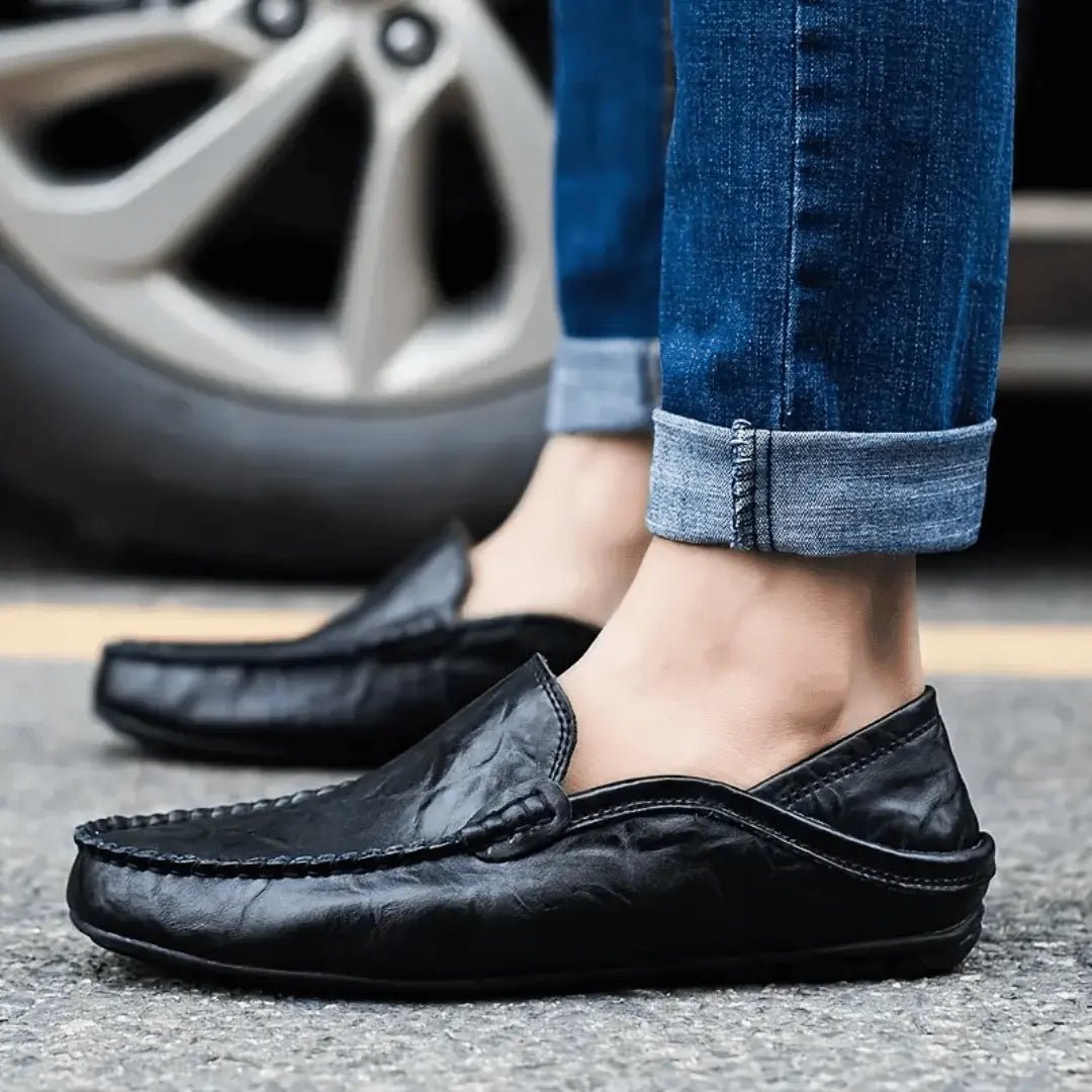 Veltro | Mokasyny Skórzane Męskie – Eleganckie Wsuwane Loafersy - Pootivo