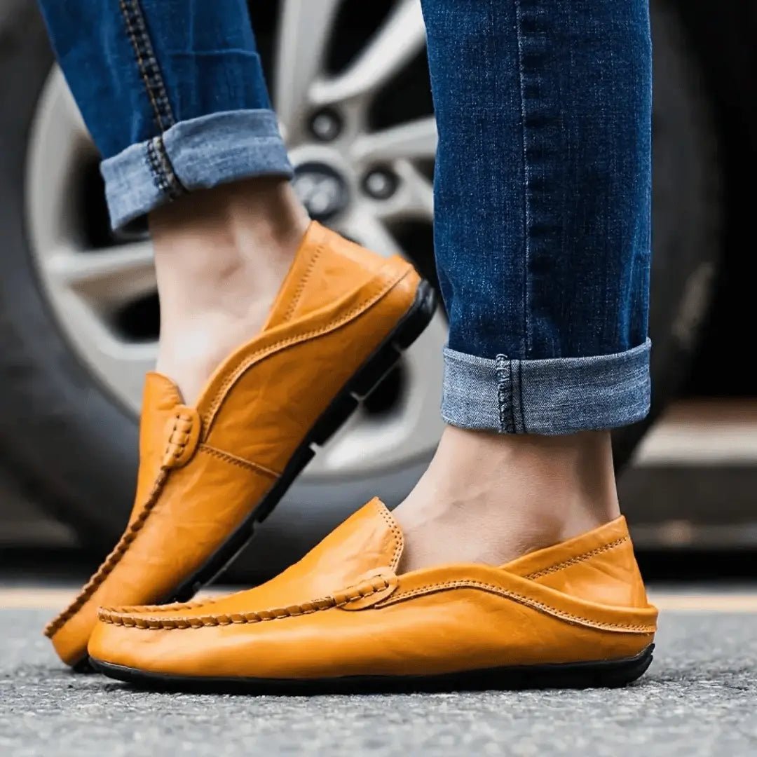 Veltro | Mokasyny Skórzane Męskie – Eleganckie Wsuwane Loafersy - Pootivo