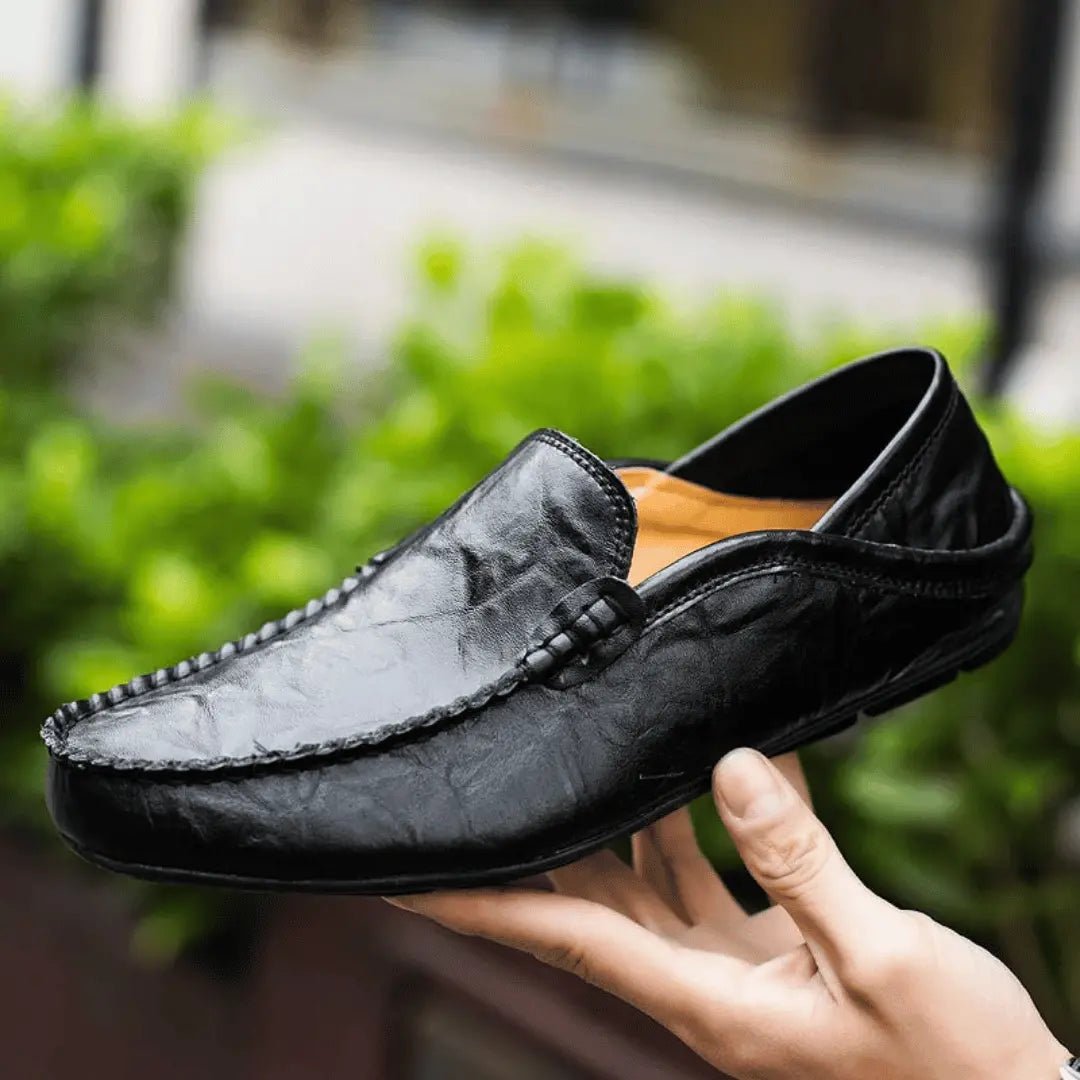 Veltro | Mokasyny Skórzane Męskie – Eleganckie Wsuwane Loafersy - Pootivo