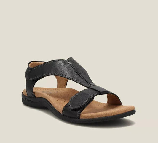Zarèa Sandały Damskie Płaskie z Rzepami – Eleganckie Letnie Buty z Miękką Wkładką - Pootivo